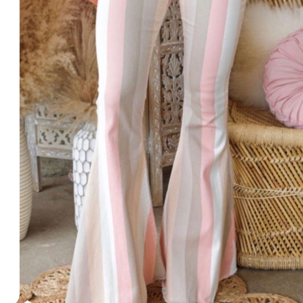 NWOT. Peach Love Pastel Flares